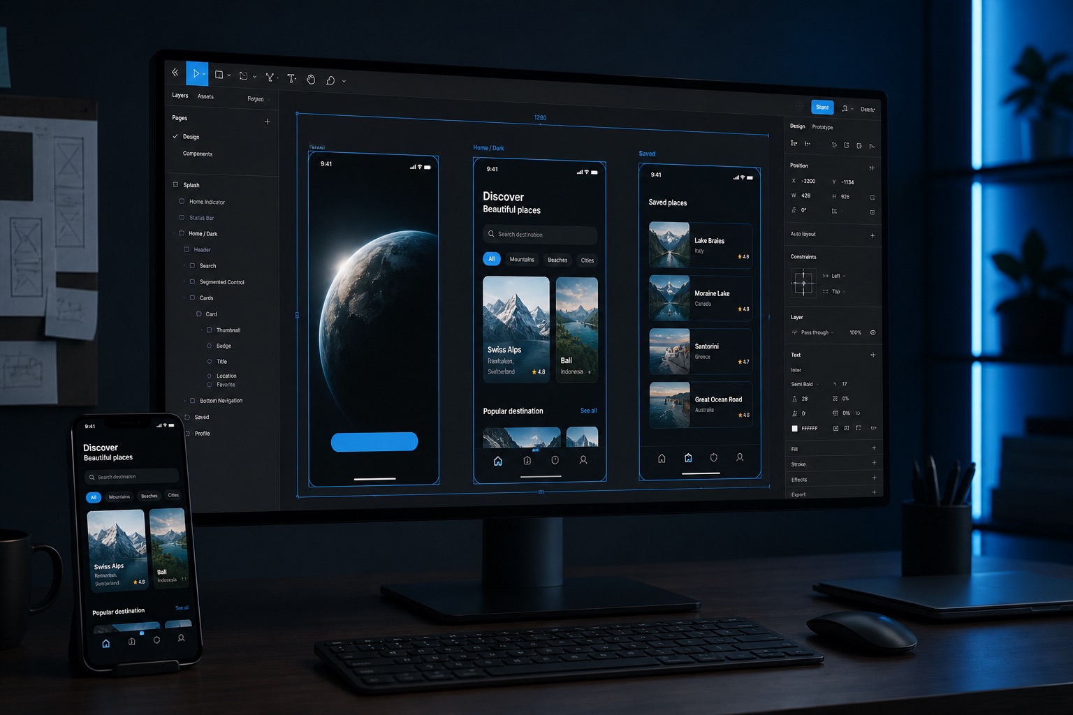 UI/UX design preview
